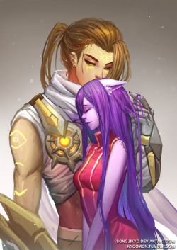 Heartseeker Varus & Lulu by SongJiKyo HD Wallpaper Fan Art Artwork League of Legends lol