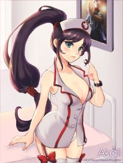 Nurse Akali by dakun87 League of Legends Artwork Wallpaper lol