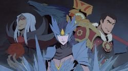 Jayce, Vladimir & Shyvana by ffSade HD Wallpaper Fan Art Artwork League of Legends lol