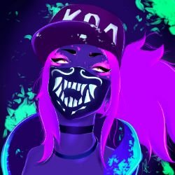 K/DA Akali by Allym0n HD 4k Wallpaper Background Fan Art Artwork League of Legends lol