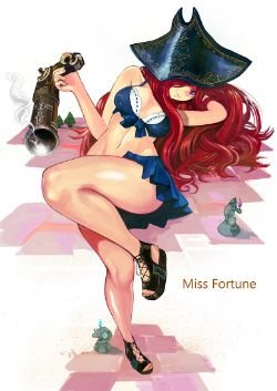 Pool Party Miss Fortune by 空罐王 HD Wallpaper Fan Art Artwork League of Legends lol