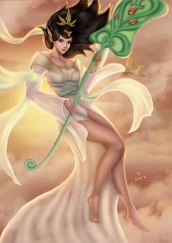 Janna by illuviere (2) HD Wallpaper Background Fan Art Artwork League of Legends lol