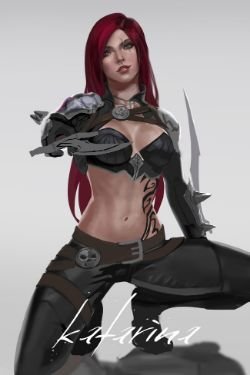 Katarina by Hogonhan HD Wallpaper Fan Art Artwork League of Legends lol (2)