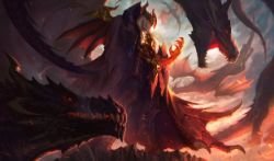Dragon Master Swain Splash Art HD 4k Wallpaper Background Official Art Artwork League of Legends lol