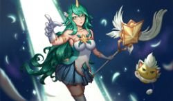 Star Guardian Soraka by 烤考拉 HD 4k Wallpaper Background Fan Art Artwork League of Legends lol