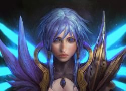 Dawnbringer Riven by Phu Thieu HD Wallpaper Background Fan Art Artwork League of Legends lol