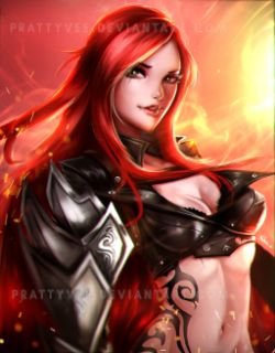 Katarina by PrattyVee HD Wallpaper Background Fan Art Artwork League of Legends lol