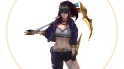 K/DA Akali by 大 黑柱 HD Wallpaper Background Fan Art Artwork League of Legends lol