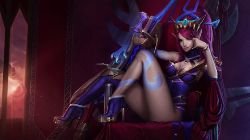 Lunar Wraith Caitlyn by domeano HD Wallpaper Background Fan Art Artwork League of Legends lol
