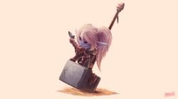 Poppy by The0utlander HD Wallpaper Background Fan Art Artwork League of Legends lol