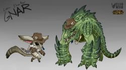 Crocodile Hunter Gnar by Kanoro-Studio (2) HD 4k Wallpaper Fan Art Artwork League of Legends lol