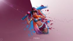 Pool Party Fiora by Drazieth HD Wallpaper Fan Art Artwork League of Legends lol