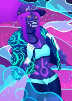 K/DA Akali by DehSofa HD Wallpaper Background Fan Art Artwork League of Legends lol