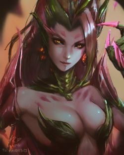 Zyra by raikoart HD Wallpaper Fan Art Artwork League of Legends lol