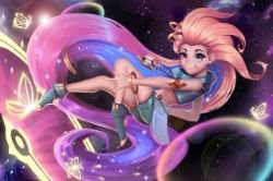Zoe by 耀耀吃药 HD Wallpaper Background Fan Art Artwork League of Legends lol