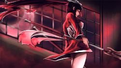 Blood Moon Akali by Alphagusta HD Wallpaper Background Fan Art Artwork League of Legends lol