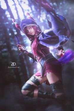 Xayah by SeedDestiny HD Wallpaper Background Fan Art Artwork League of Legends lol