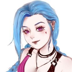 Jinx by ArJuu HD Wallpaper Background Fan Art Artwork League of Legends lol