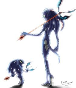 Little Fizz & Adult Fizz by dw628 HD Wallpaper Fan Art Artwork League of Legends lol