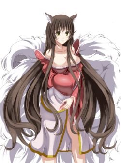 Ahri by クロ六拾八 League of Legends Artwork Wallpaper lol