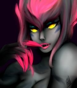Evelynn Rework by karlyfrost HD Wallpaper Background Fan Art Artwork League of Legends lol