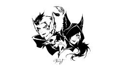 Xayah & Rakan by Paddy-F HD Wallpaper Fan Art Artwork League of Legends lol
