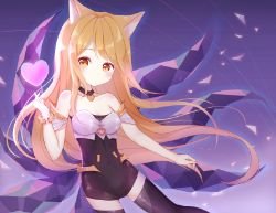 K/DA Ahri by 秋元纱鹿 HD Wallpaper Background Fan Art Artwork League of Legends lol