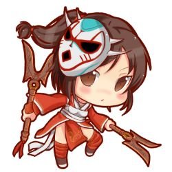 Chibi Blood Moon Akali by みかみ League of Legends Artwork Wallpaper lol