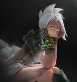 Riven by pheature HD Wallpaper Background Fan Art Artwork League of Legends lol