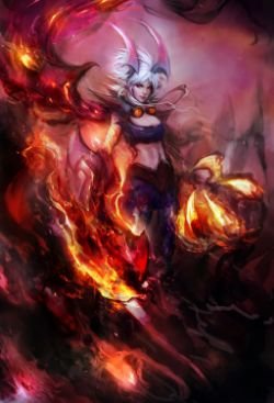 Demon Vi by muju HD Wallpaper Fan Art Artwork League of Legends lol