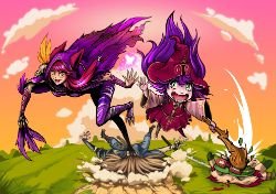 Xayah, Lulu, Teemo & Yasuo by nmaster HD Wallpaper Background Fan Art Artwork League of Legends lol