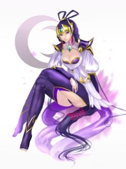 Lunar Goddess Diana by KumikoPixiv HD Wallpaper Fan Art Artwork League of Legends lol (2)
