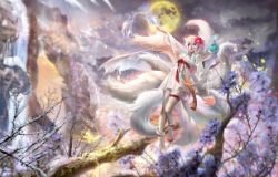 Snow Fox Ahri by Sangrde League of Legends Artwork Wallpaper lol