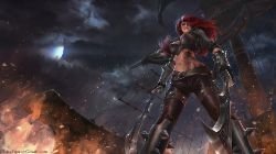 Katarina by ChrisBjors HD Wallpaper Fan Art Artwork League of Legends lol