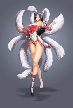 Ahri by FHeaven(求职中) HD Wallpaper Fan Art Artwork League of Legends lol