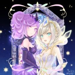 Elementalist Lux (light & dark) by いおりす HD Wallpaper Fan Art Artwork League of Legends lol