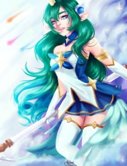 Star Guardian Soraka by Sirenart-Drawings HD Wallpaper Background Fan Art Artwork League of Legends lol