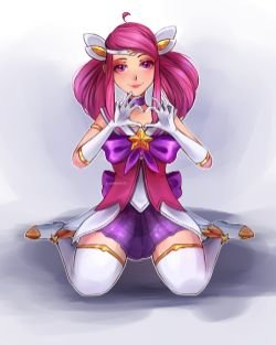 Star Guardian Lux by LunarHeretic HD Wallpaper Background Fan Art Artwork League of Legends lol