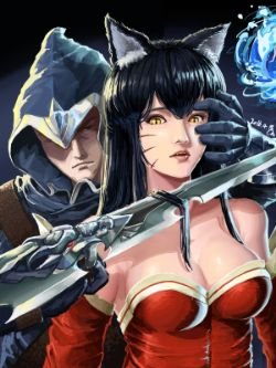 Ahri Vs Talon by somum League of Legends Artwork HD Wallpaper lolFan Art Artwork