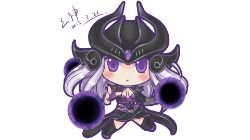 Chibi Syndra by みかみ HD Wallpaper Fan Art Artwork League of Legends lol