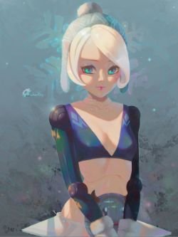 Winter Wonder Orianna by WaterRing HD Wallpaper Background Fan Art Artwork League of Legends lol