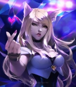 K/DA Ahri by 志勇-Shiyu- HD Wallpaper Background Fan Art Artwork League of Legends lol