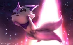 Kiko (Star Guardian Ahri) by Osvaldo Pasillas HD Wallpaper Background Fan Art Artwork League of Legends lol