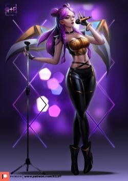 K/DA Kai'Sa by xilifish HD Wallpaper Background Fan Art Artwork League of Legends lol