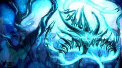 Nightwalker Vel'Koz (Skin Concept) by Kanoro-Studio HD Wallpaper Fan Art Artwork League of Legends lol