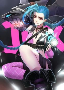 Jinx by citemer (2) HD Wallpaper Fan Art Artwork League of Legends lol