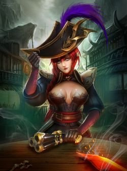 Captain Fortune by BADCOMPZERO HD Wallpaper Fan Art Artwork League of Legends lol