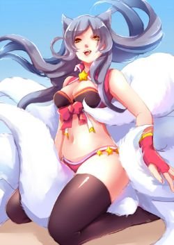 Ahri by 禁 League of Legends Fan Art Artwork Wallpaper lol