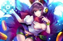 Arcade Ahri by SquChan HD Wallpaper Fan Art Artwork League of Legends lol