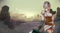 Riven by Ourka HD Wallpaper Background Fan Art Artwork League of Legends lol